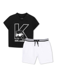 Karl Lagerfeld Kids Komplekti kuuluvad t-s&auml;rk ja &scaron;ortsid Z31074 Must Regular Fit