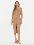Boss Kootud kleit Forige 50493829 Beež Slim Fit