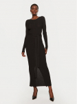 TWINSET Kootud kleit 242TP3043 Must Slim Fit S