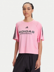 adidas T-s&auml;rk Tiro x Common Goal Jacquard JL9213 Roosa Loose Fit S