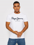 Pepe Jeans T-s&auml;rk Original PM508210 Valge Slim Fit XXL