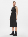 Tommy Jeans Kokteilikleit Tjw Open Back Cotton Midi Dress DW0DW17431 Must Slim Fit