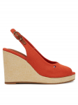 Tommy Hilfiger Espadrillid Flag High Wedge Espad Slingback FW0FW08597 Oranž 41