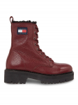 Tommy Jeans Saapad Tjw Urban Tumbled Ltr Wl EN0EN02317 Bordoopunane