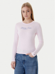 Tommy Jeans S&auml;rkpluus Essential DW0DW21844 Roosa Regular Fit