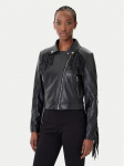 Rinascimento Tehisnahast jope CFC0124662003 Must Regular Fit