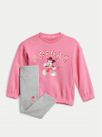 adidas Komplekti kuulub pluus ja retuusid Disney Mickey Mouse JF3627 Roosa Slim Fit 3M