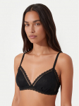 HUGO Bralette rinnahoidja Lacy Triangle P 50566790 Must