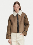 Weekend Max Mara Kunstkarusnahk Gessati 2625486011 Helepruun Regular Fit