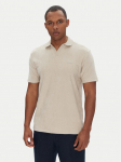 BOSS Polo s&auml;rk Pe_Doubletowel 50539869 Beež Relaxed Fit