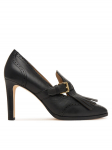 LAUREN RALPH LAUREN Poolsaapad Colleen Perforated Calfskin Kiltie Pump 802P02364002 Must