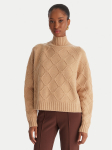 Elisabetta Franchi Kampsun MK-55T-57E2 Pruun Regular Fit