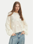 BOSS Kampsun 50569870 Kreemjas Relaxed Fit