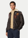 Aeronautica Militare Nahkjope 262PN0968U100839 Tumebeež Regular Fit