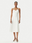 Elisabetta Franchi Kokteilikleit AB74852E2 360 Valge Regular Fit
