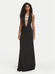 Elisabetta Franchi &Otilde;htune kleit AB-R16-67E2-V750 Must Slim Fit