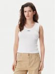 Tommy Jeans Top DW0DW21369 Valge Slim Fit XL
