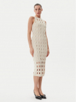 PINKO Kootud kleit Allan 105190 A2LW Beež Regular Fit