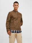 Jack & Jones Tehisnahast jope Rocky 12223141 Pruun Regular Fit