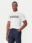 HUGO T-s&auml;rk Dulivio 50542737 Valge Regular Fit