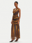 Bardot Kokteilikleit Aries Mesh Maxi 59999DB Pruun Slim Fit