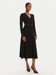 TWINSET Kootud kleit 252TP3271 Must Regular Fit