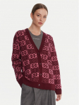 PINKO Kardigan Half Breed 106042 A2YD Bordoopunane Regular Fit