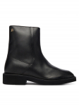 Tommy Hilfiger Saapad Th Square Toe Leather Bootie FW0FW09046 Must 36