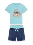 Guess Komplekti kuuluvad t-s&auml;rk ja &scaron;ortsid I6GG05 K8HM4 T&uuml;rkiissinine Regular Fit