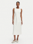 Calvin Klein Kokteilikleit LV044G207G Kreemjas A-Line Fit