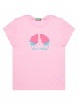United Colors Of Benetton T-s&auml;rk 3JERG10J3 Roosa Regular Fit