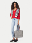 Tommy Hilfiger K&auml;ekott Th Jacquard Tote AW0AW19009 Sinine