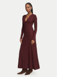 Bardot Kootud kleit Rochie 60002DB Bordoopunane A-Line Fit