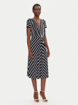 Joseph Ribkoff Kootud kleit 251295X Tumesinine Regular Fit