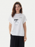 KARL LAGERFELD T-s&auml;rk A2W17115 Valge Loose Fit