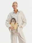 Tommy Hilfiger K&auml;ekott Popette Mini Tote Raffia AW0AW18523 Beež