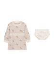 Guess Kootud kleit A6BK02 Z1313 Beež Regular Fit