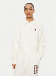 Tommy Jeans Pluus DW0DW19409 Valge Relaxed Fit