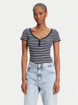 Tommy Jeans T-s&auml;rk Henley DW0DW20902 Tumesinine Slim Fit