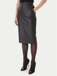 Elisabetta Franchi Tehisnahast seelik GO-145-57E2 Must Regular Fit