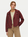 Vero Moda Tehisnahast jope Jose 10300938 Bordoopunane Regular Fit