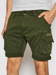 Alpha Industries Riidest &scaron;ortsid Crew 176203 Roheline Slim Fit 34