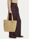 Calvin Klein K&auml;ekott Webbing Strap Canvas Tote LV04F3463G Beež