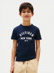 Tommy Hilfiger T-s&auml;rk Curved Graphic KB0KB09800 Tumesinine Regular Fit