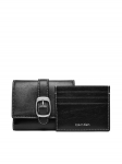 Calvin Klein Rahakott Buckle 2 In 1 Wallet LV04F1168G Must