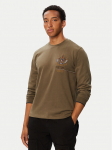 Aeronautica Militare Pikkade varrukatega T-s&auml;rk 262TS2573UJ00703 Khakiv&auml;rviline Regular Fit
