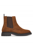 Tommy Hilfiger Poolsaapad Corporate Casual Suede Chelsea FM0FM05952 Pruun