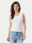 Tommy Jeans Top Essential DW0DW20673 Valge Slim Fit