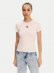 Tommy Jeans T-s&auml;rk Badge DW0DW17881 Roosa Slim Fit XL