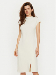 Calvin Klein Igap&auml;evane kleit Heavy Crepe Ss Bodycon Dress K20K208091 Valge Slim Fit